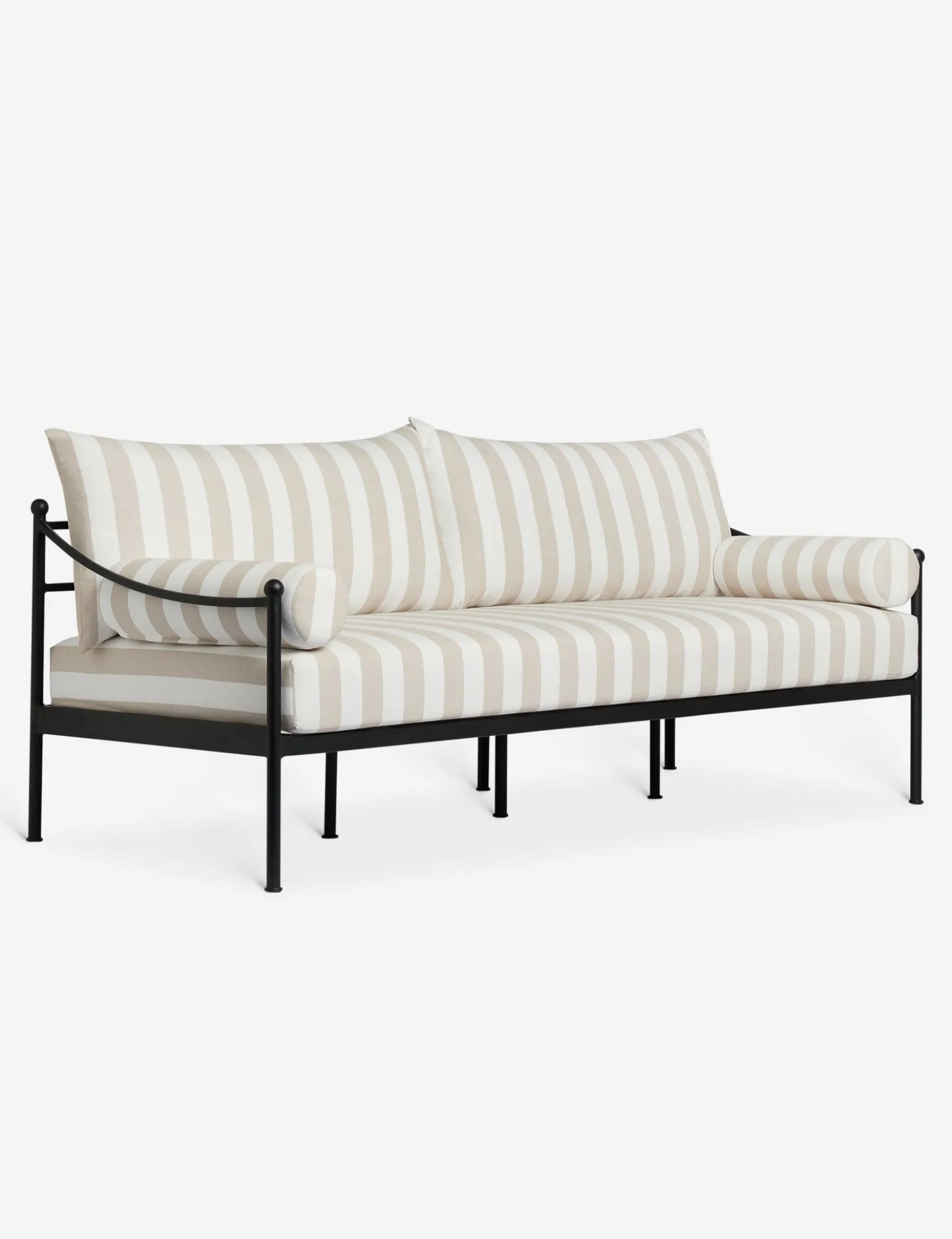 Leni Outdoor Sofa, Natural Stripe