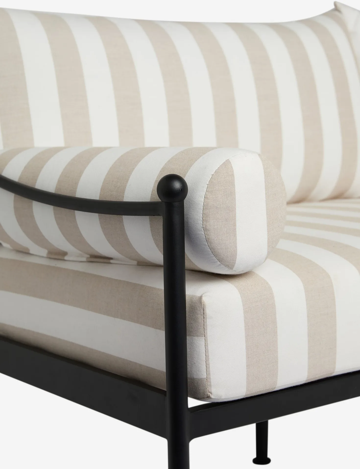 Leni Outdoor Sofa, Natural Stripe