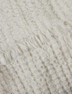 Lenora Textured Cotton Linen Blanket