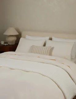 Lenora Textured Cotton Linen Blanket