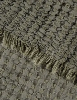 Lenora Textured Cotton Linen Blanket