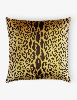 Leopardo Silk Pillow by Scalamandré