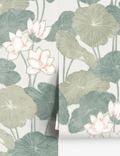 Lily Pad Peel + Stick Wallpaper