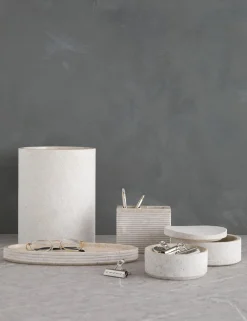 Limestone Bath Accessories by Kassatex