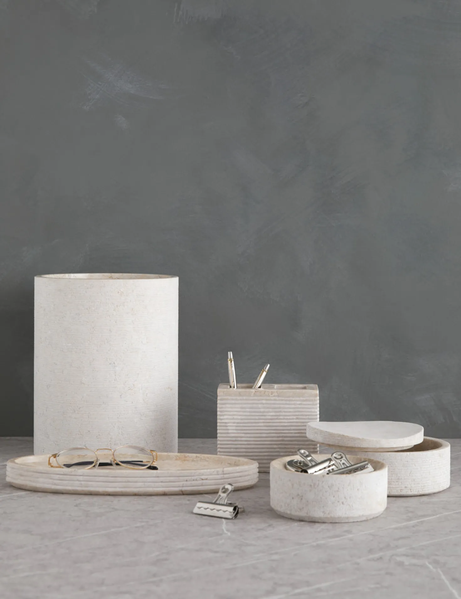 Limestone Bath Accessories by Kassatex