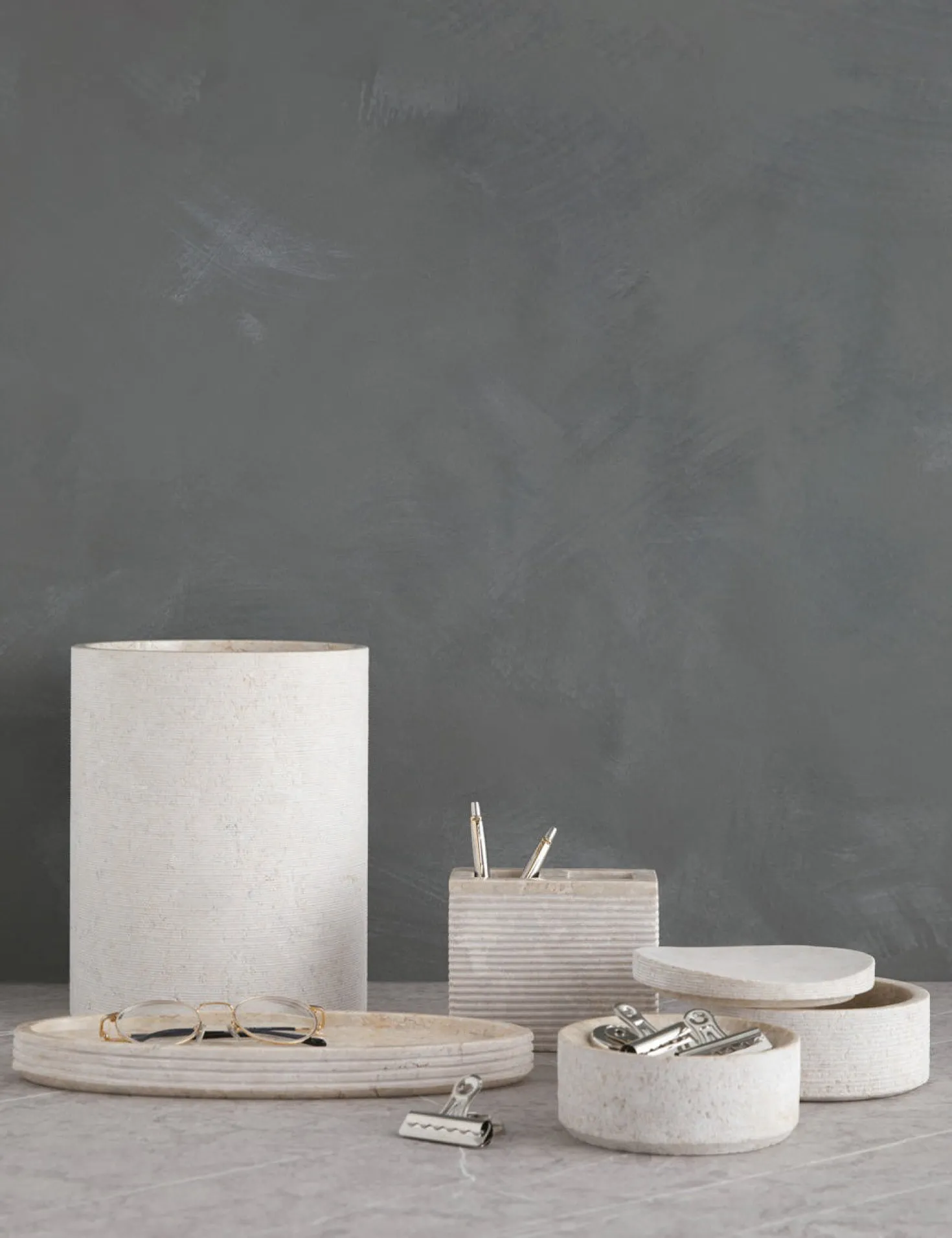 Limestone Bath Accessories by Kassatex