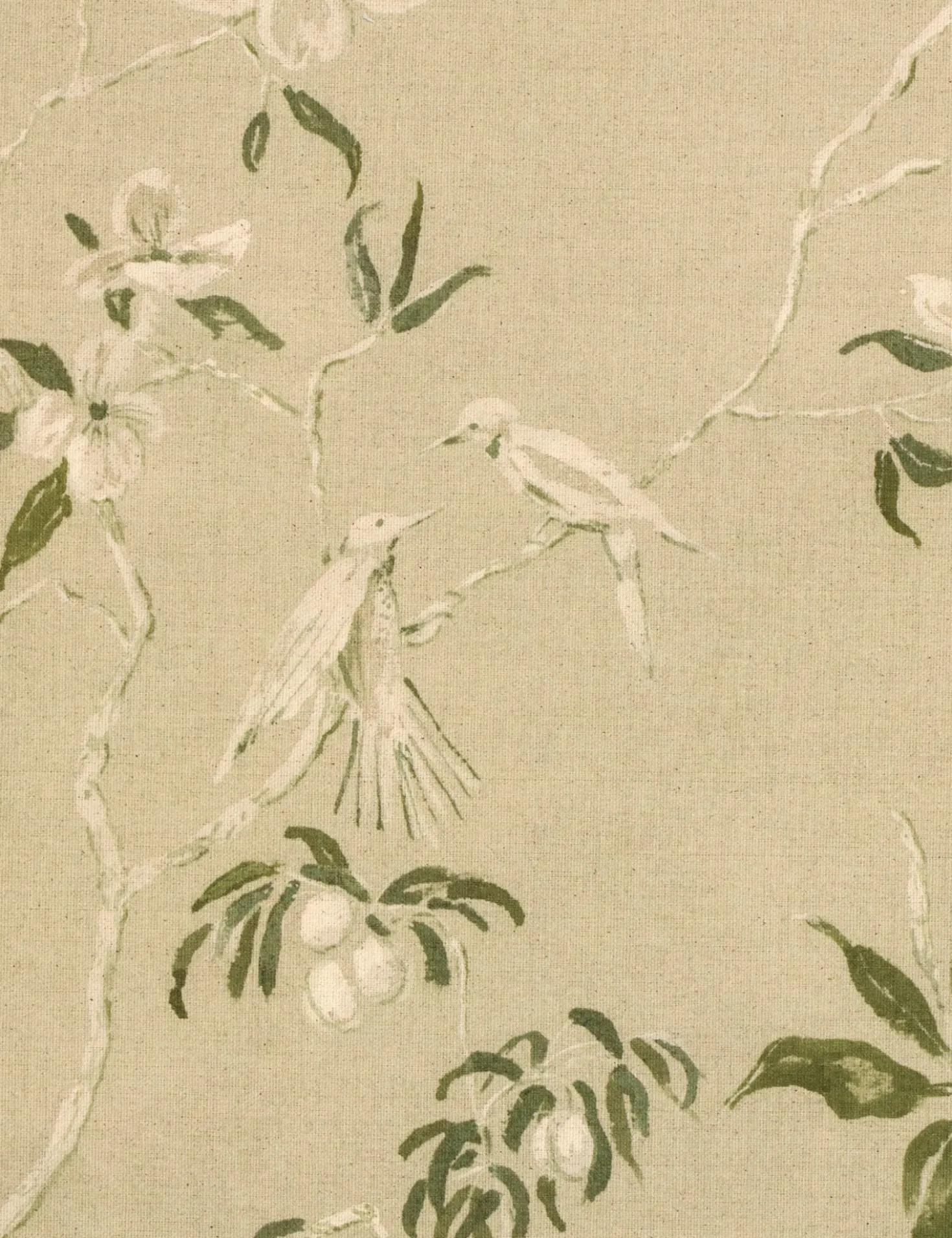 Linen Chinoiserie Wall Art by Laurel-Dawn Latshaw