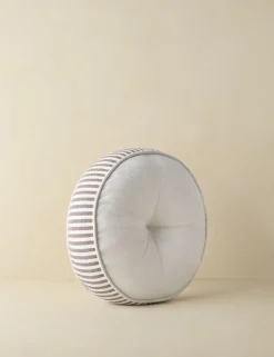 Littu Indoor / Outdoor Striped Disc Pillow by Sarah Sherman Samuel