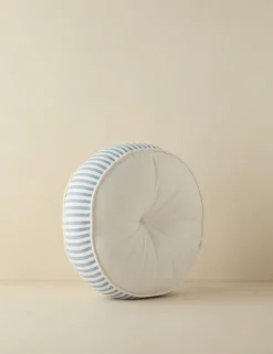 Littu Indoor / Outdoor Striped Disc Pillow by Sarah Sherman Samuel