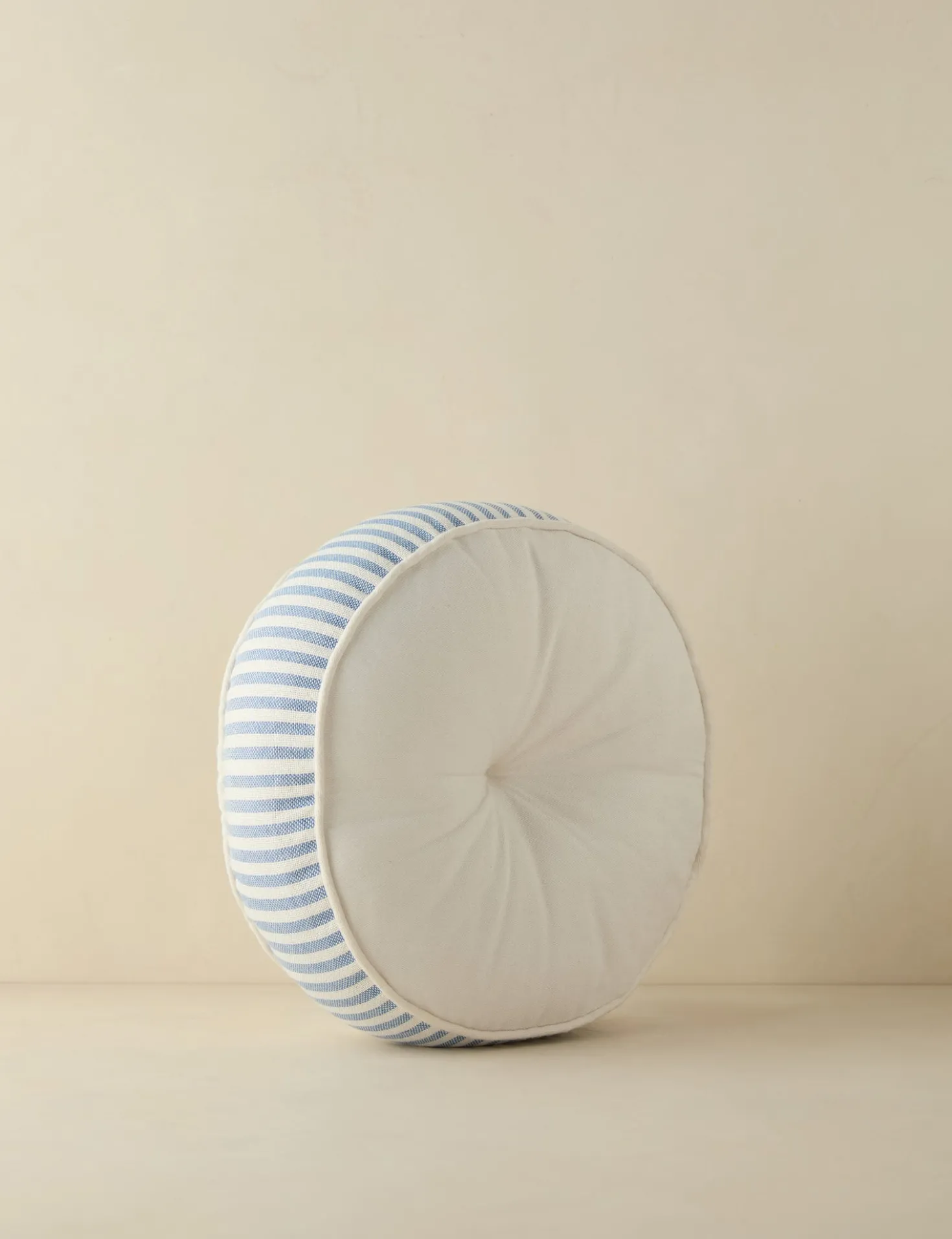 Littu Indoor / Outdoor Striped Disc Pillow by Sarah Sherman Samuel