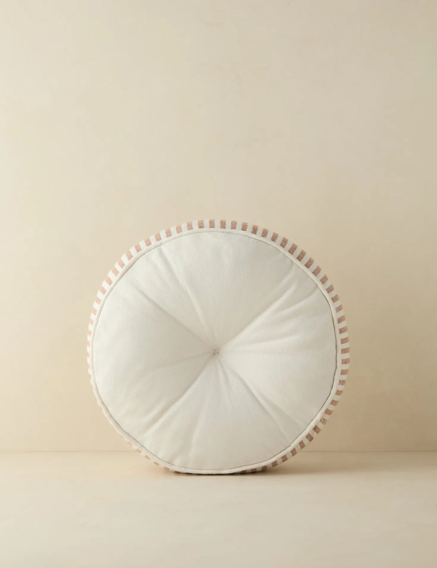 Littu Indoor / Outdoor Striped Disc Pillow by Sarah Sherman Samuel