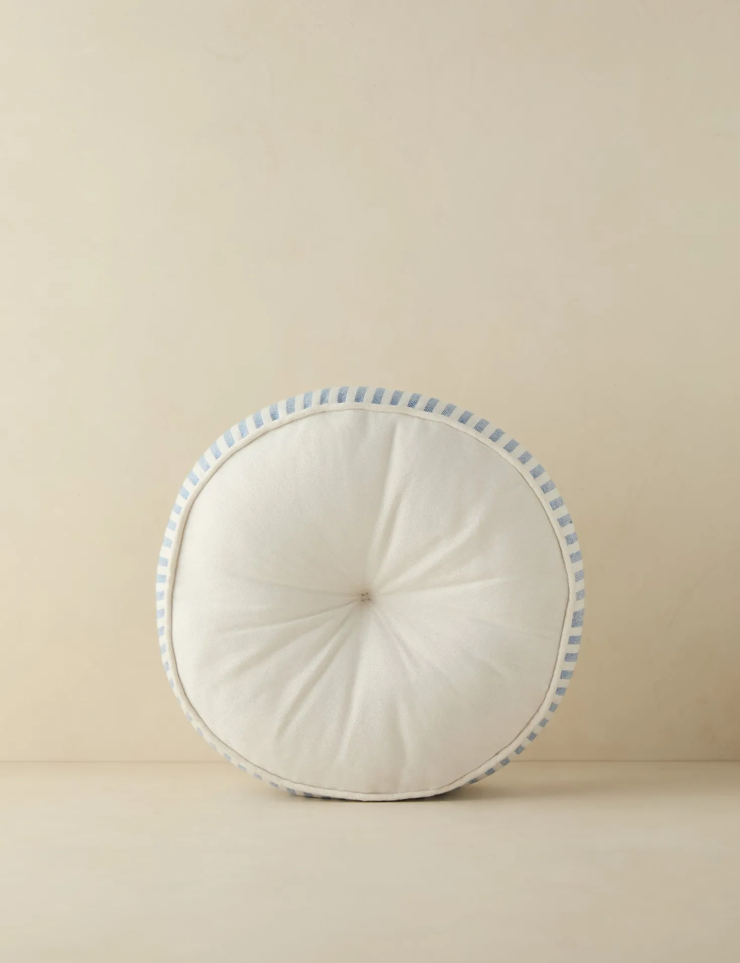 Littu Indoor / Outdoor Striped Disc Pillow by Sarah Sherman Samuel