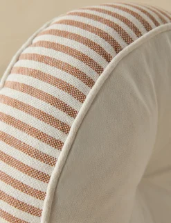 Littu Indoor / Outdoor Striped Disc Pillow by Sarah Sherman Samuel