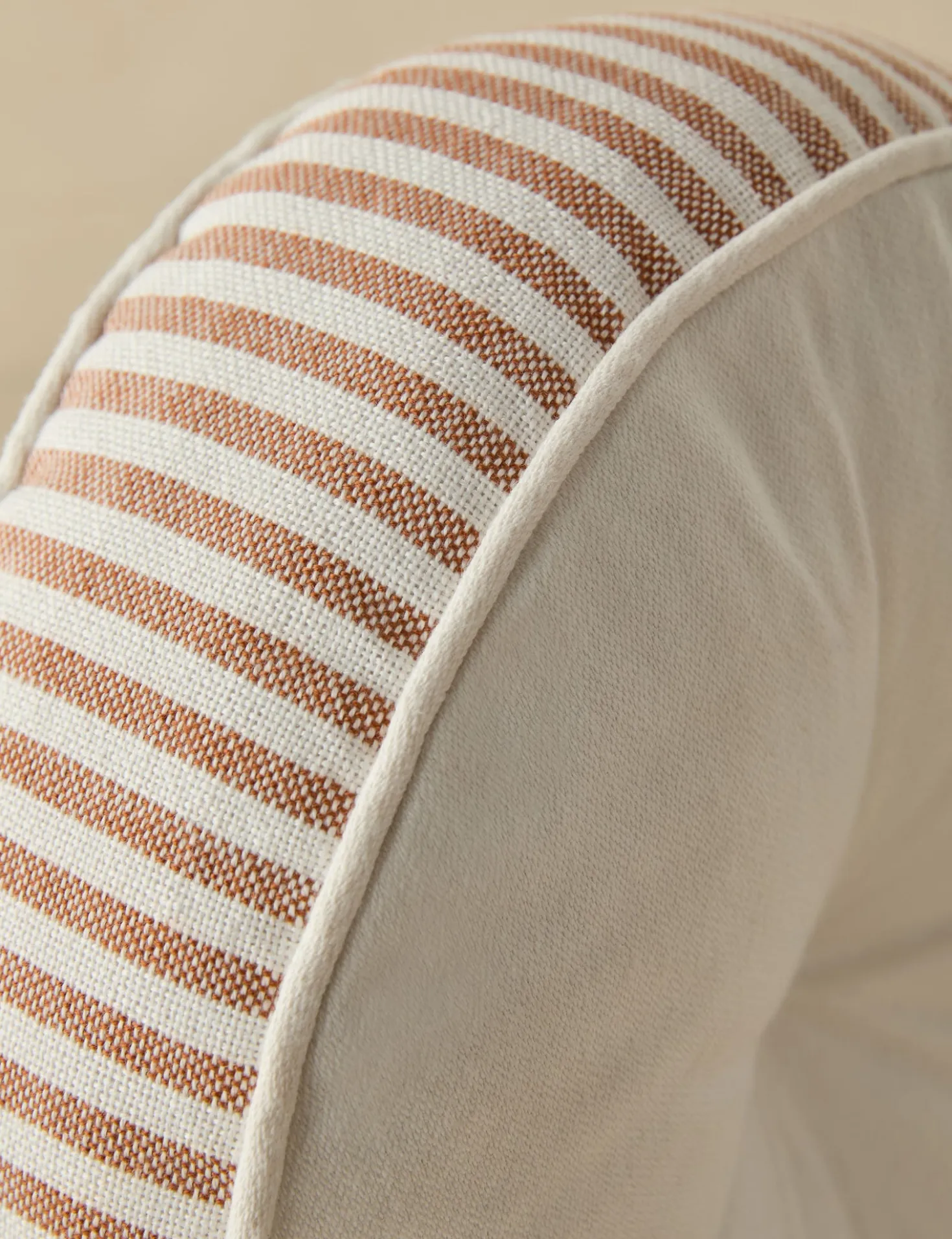 Littu Indoor / Outdoor Striped Disc Pillow by Sarah Sherman Samuel