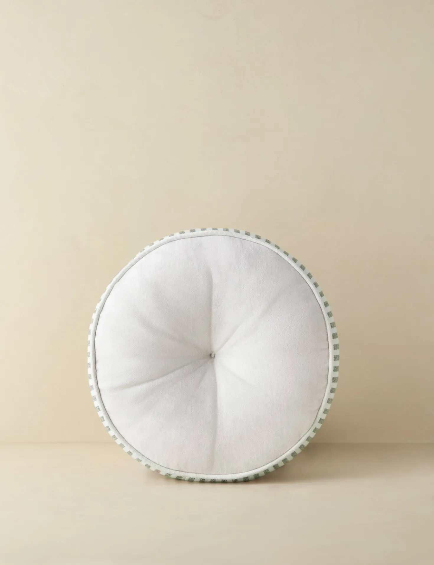 Littu Indoor / Outdoor Striped Disc Pillow by Sarah Sherman Samuel