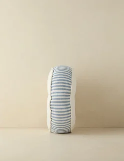 Littu Indoor / Outdoor Striped Disc Pillow by Sarah Sherman Samuel