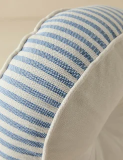 Littu Indoor / Outdoor Striped Disc Pillow by Sarah Sherman Samuel