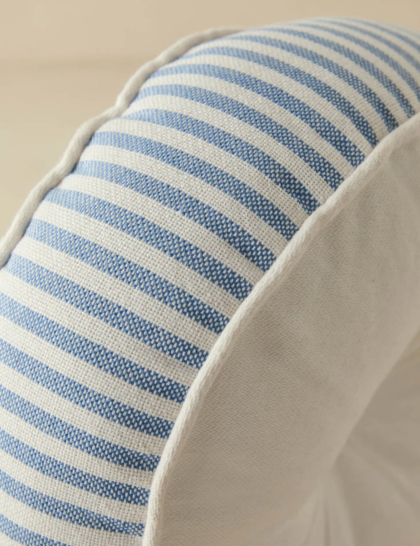 Littu Indoor / Outdoor Striped Disc Pillow by Sarah Sherman Samuel