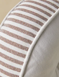 Littu Indoor / Outdoor Striped Disc Pillow by Sarah Sherman Samuel