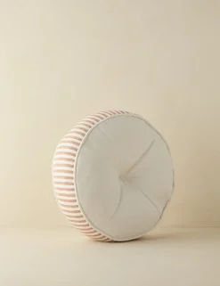 Littu Indoor / Outdoor Striped Disc Pillow by Sarah Sherman Samuel