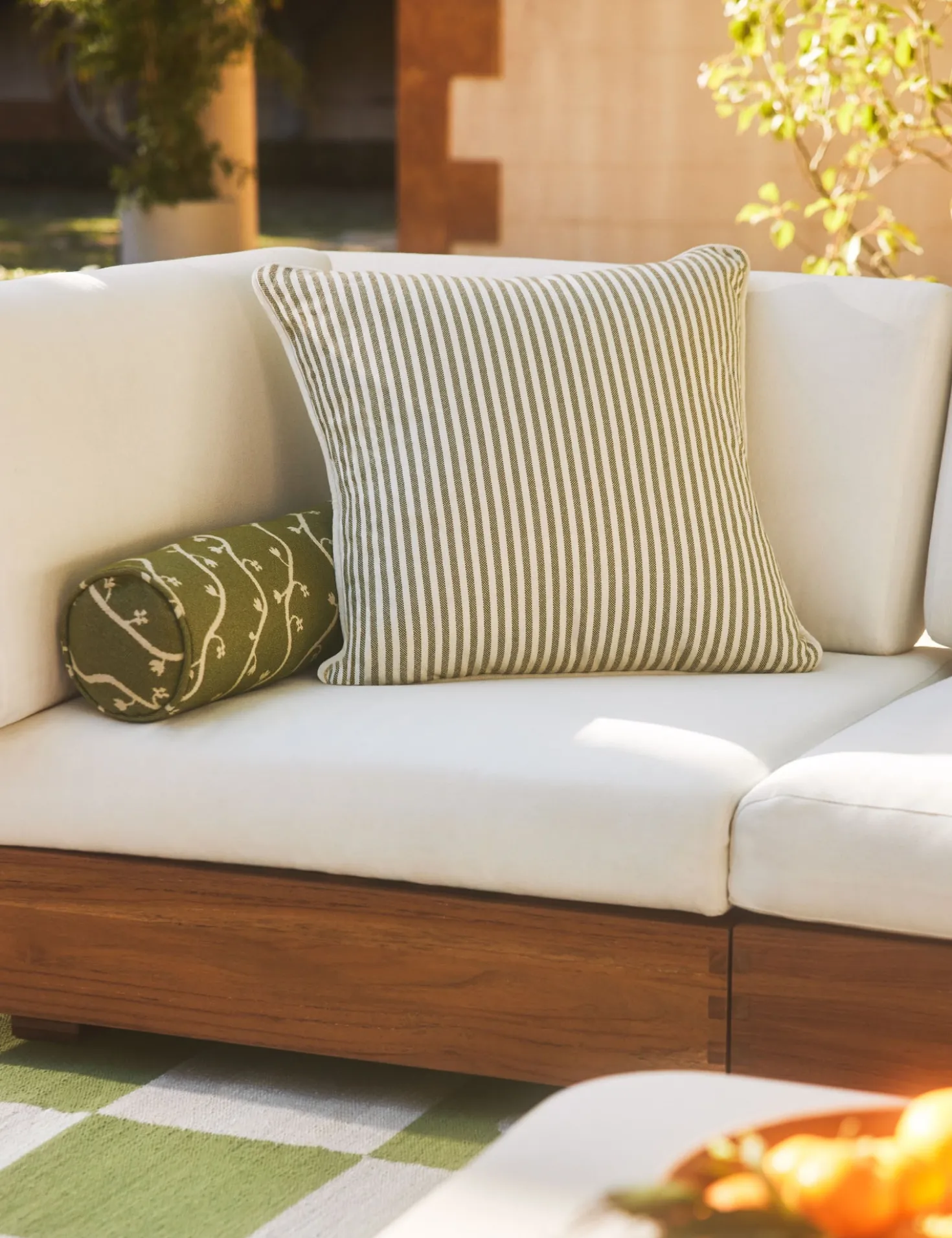 Littu Indoor / Outdoor Striped Pillow by Sarah Sherman Samuel