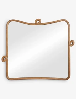 Looped Wood Mantel Mirror by Sarah Sherman Samuel