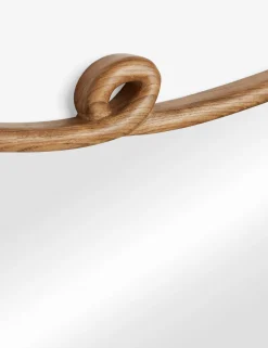 Looped Wood Mantel Mirror by Sarah Sherman Samuel