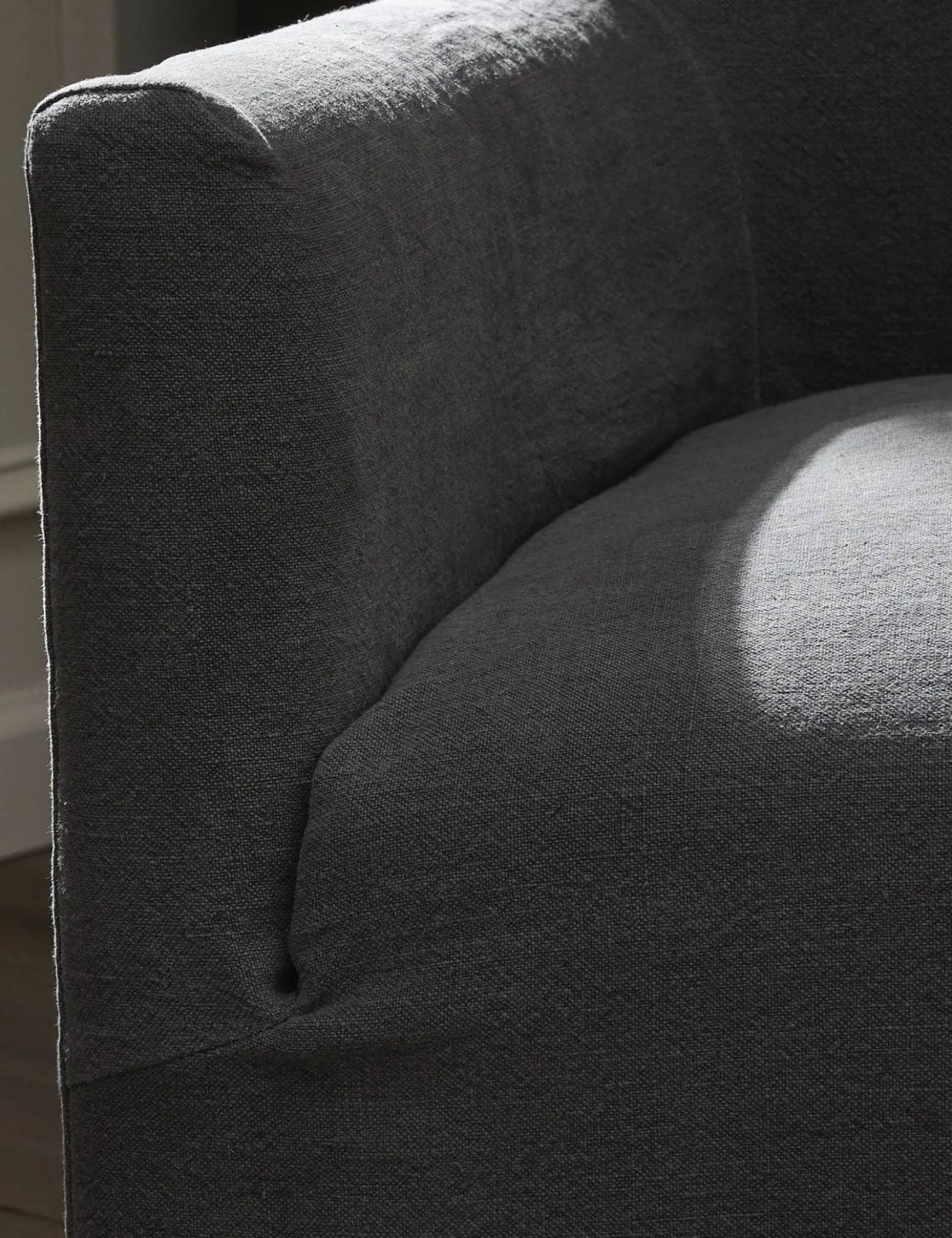 Lowell Slipcover Swivel Chair by Amber Lewis x Four Hands