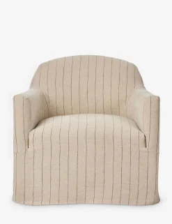 Lowell Slipcover Swivel Chair by Amber Lewis x Four Hands