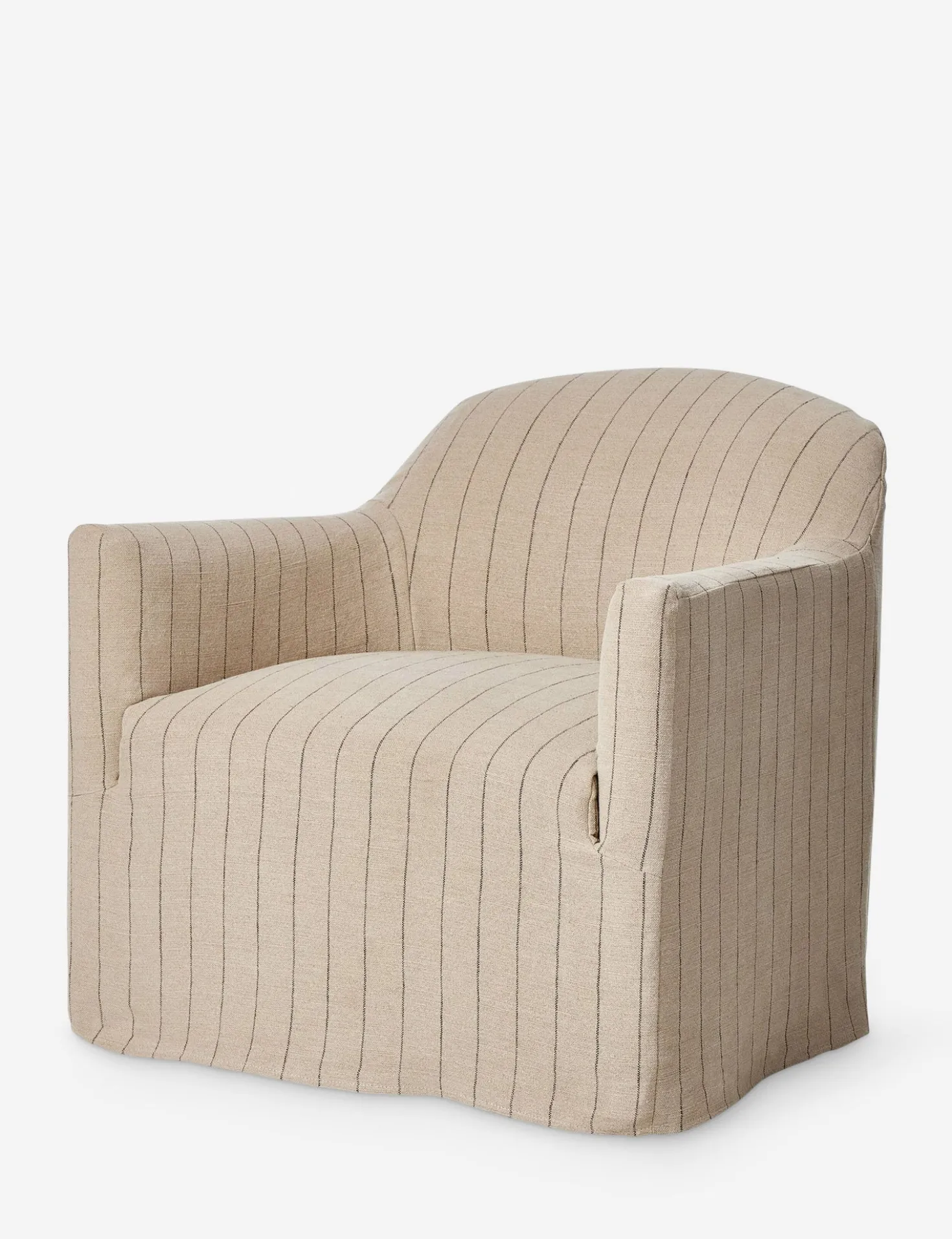 Lowell Slipcover Swivel Chair by Amber Lewis x Four Hands
