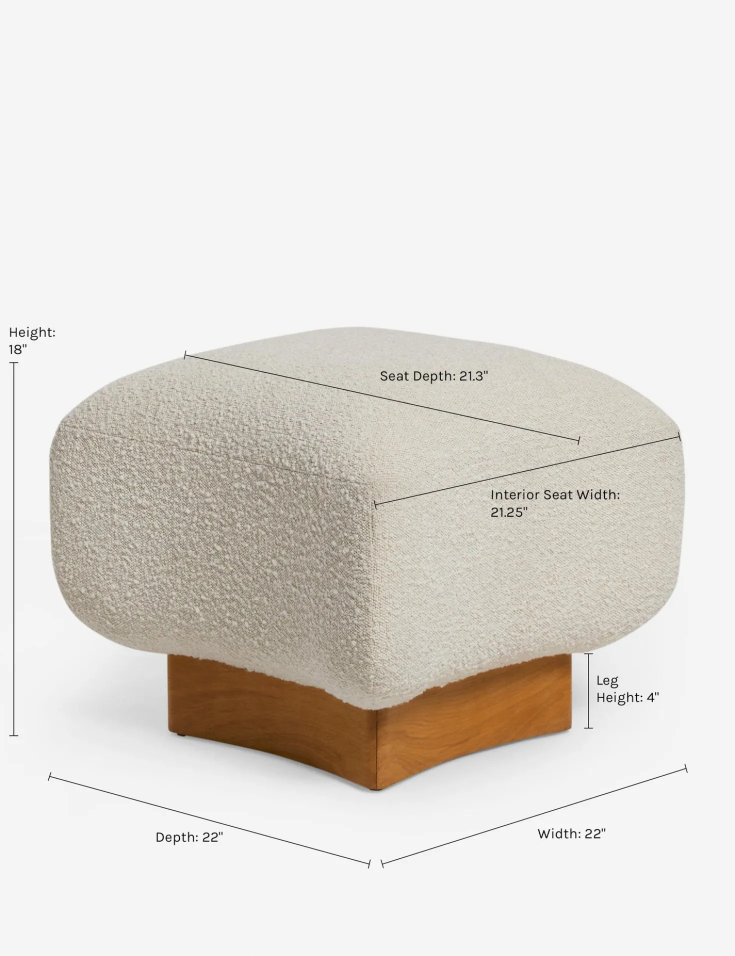 Lua Ottoman by Eny Lee Parker