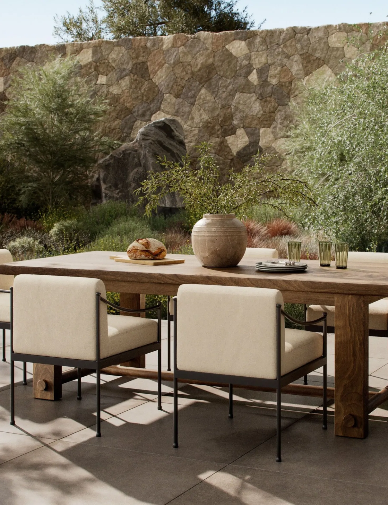 Lumi Indoor / Outdoor Dining Table by Amber Lewis x Four Hands