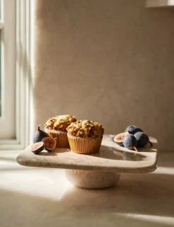 Lusine Square Marble Serving Stand
