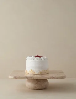 Lusine Square Marble Serving Stand