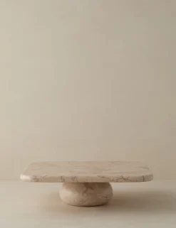 Lusine Square Marble Serving Stand