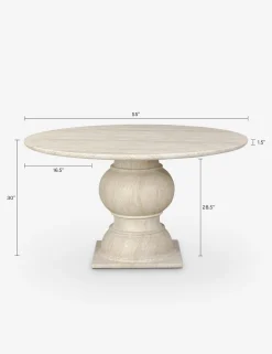 Macalaster Round Dining Table by Amber Lewis x Four Hands
