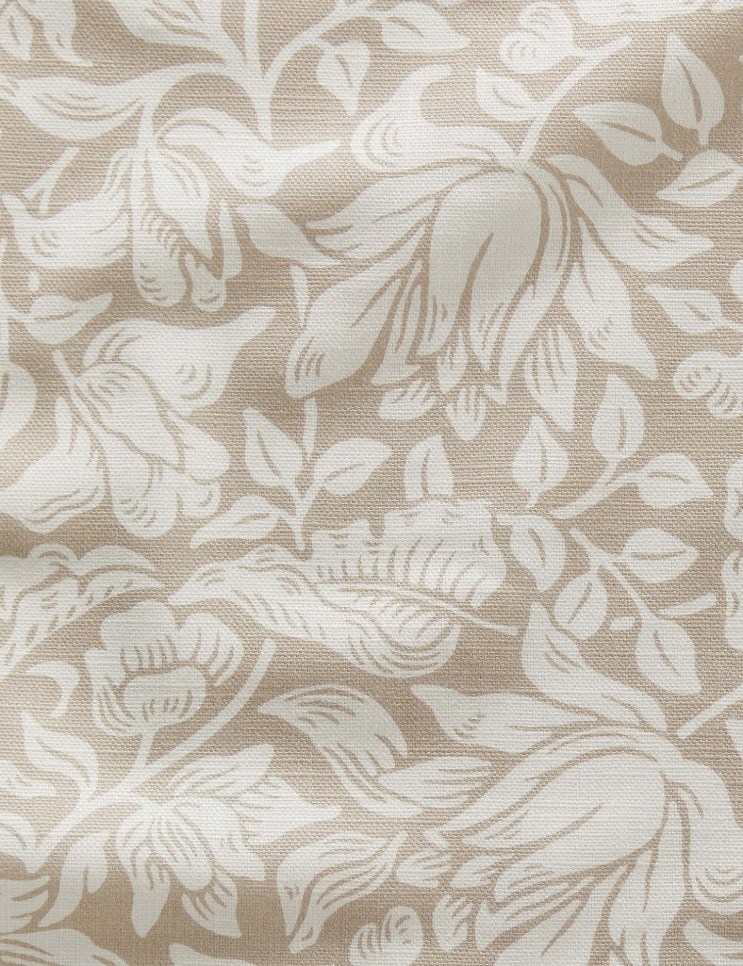 Mallow Cotton / Linen Blend Fabric by Morris & Co.