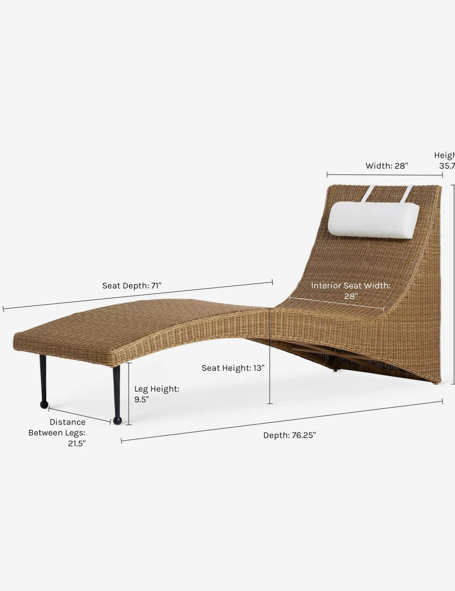Marisol Outdoor Chaise by Sarah Sherman Samuel