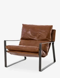 Marlyne Leather Accent Chair