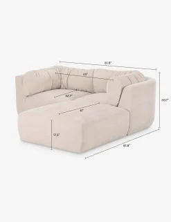 Marona Modular 3-Piece Chaise Sectional Sofa