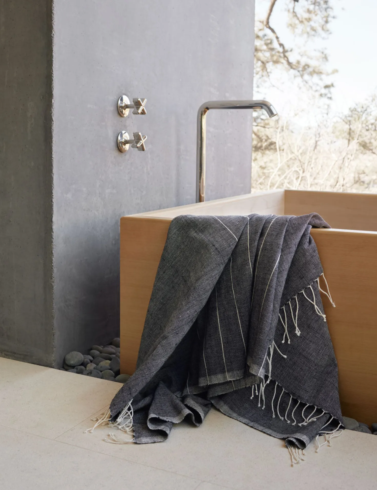 Melkam Bath Sheet by Bolé Road Textiles