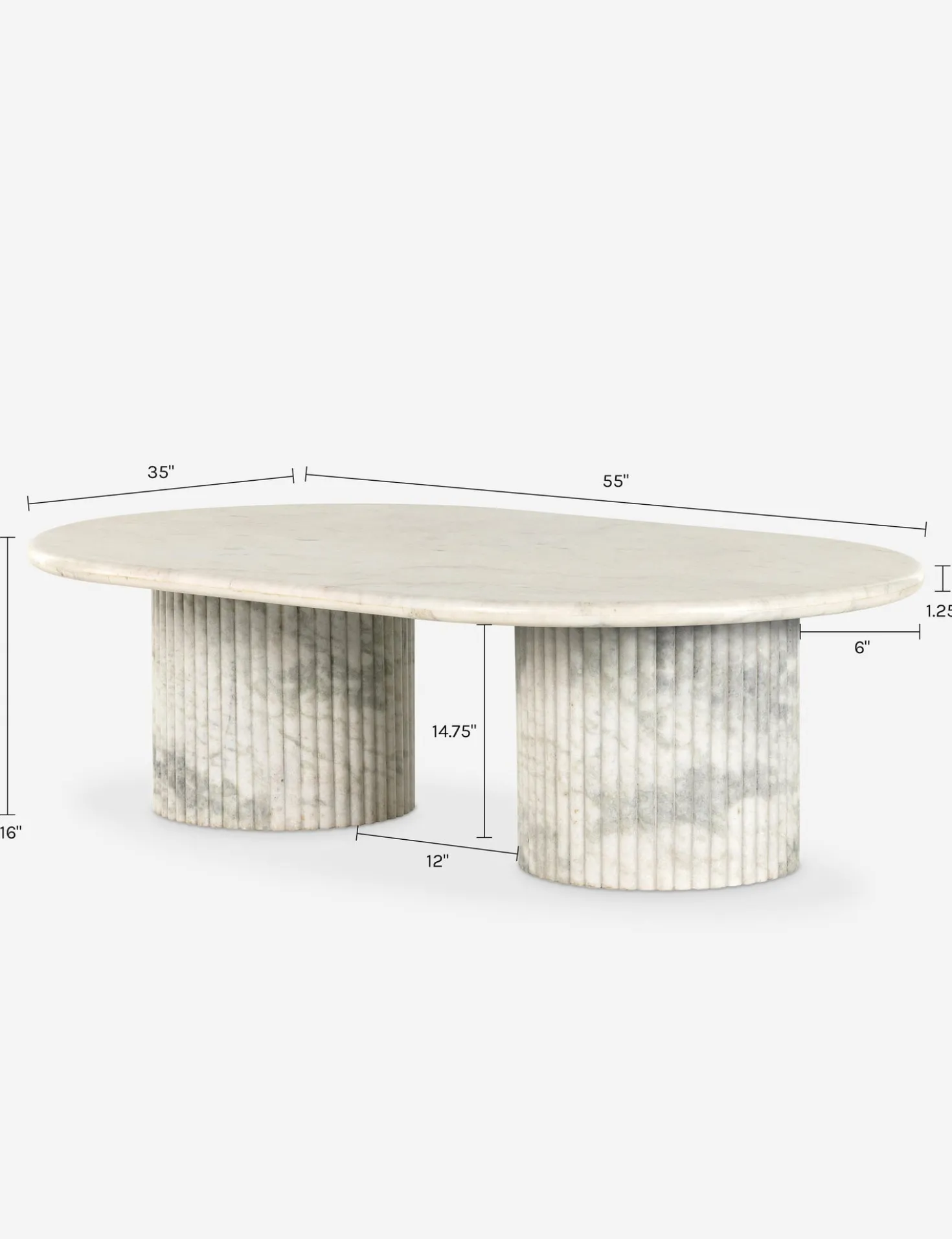 Mercer Oval Coffee Table