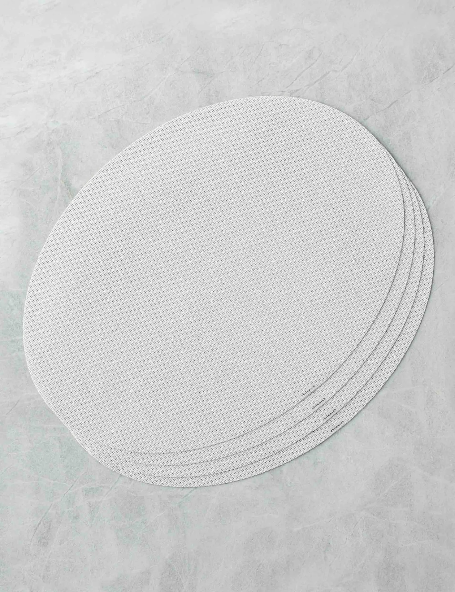 Mini Basketweave Oval Placemat (Set of 4) by Chilewich