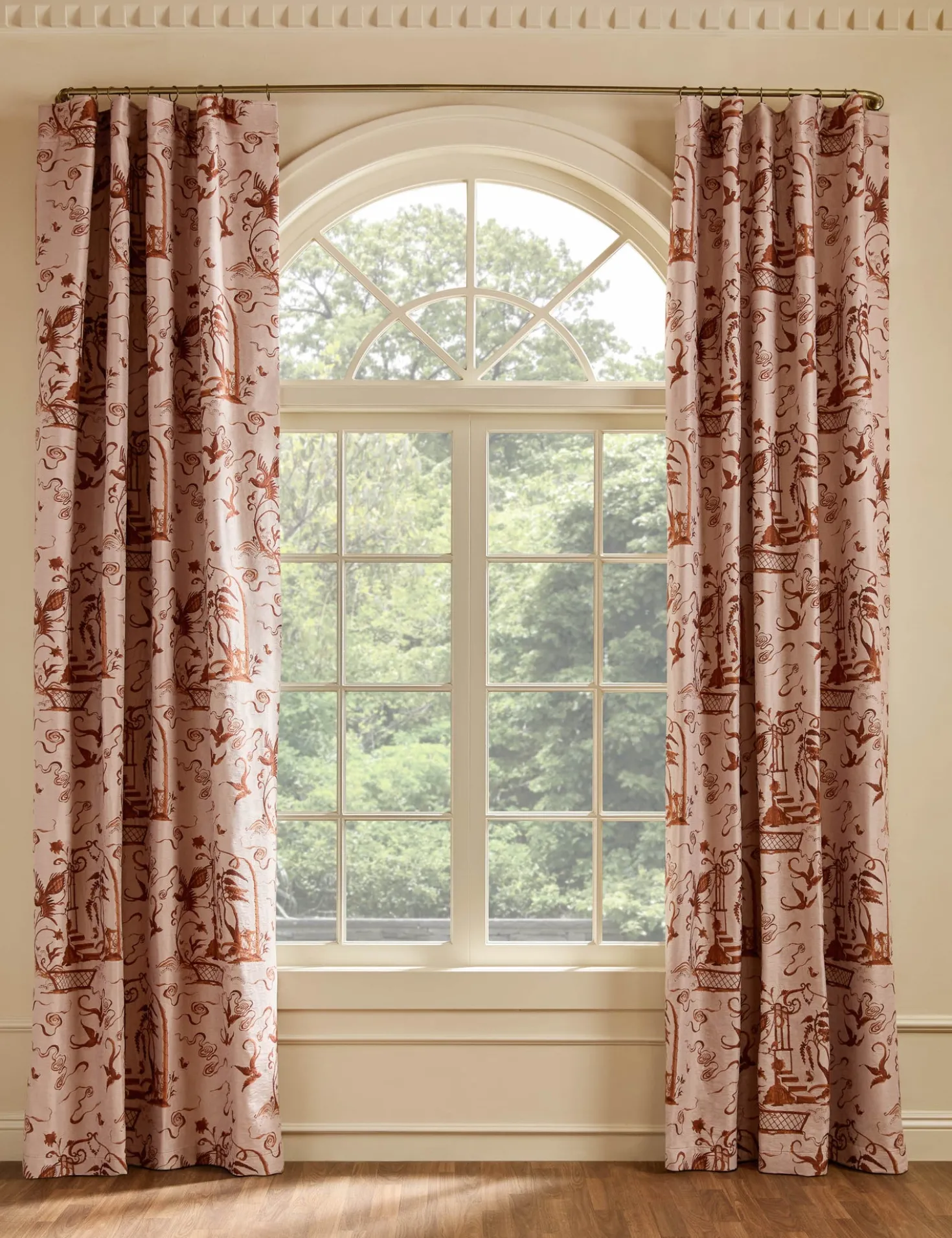 Misha Toile Curtain Panel