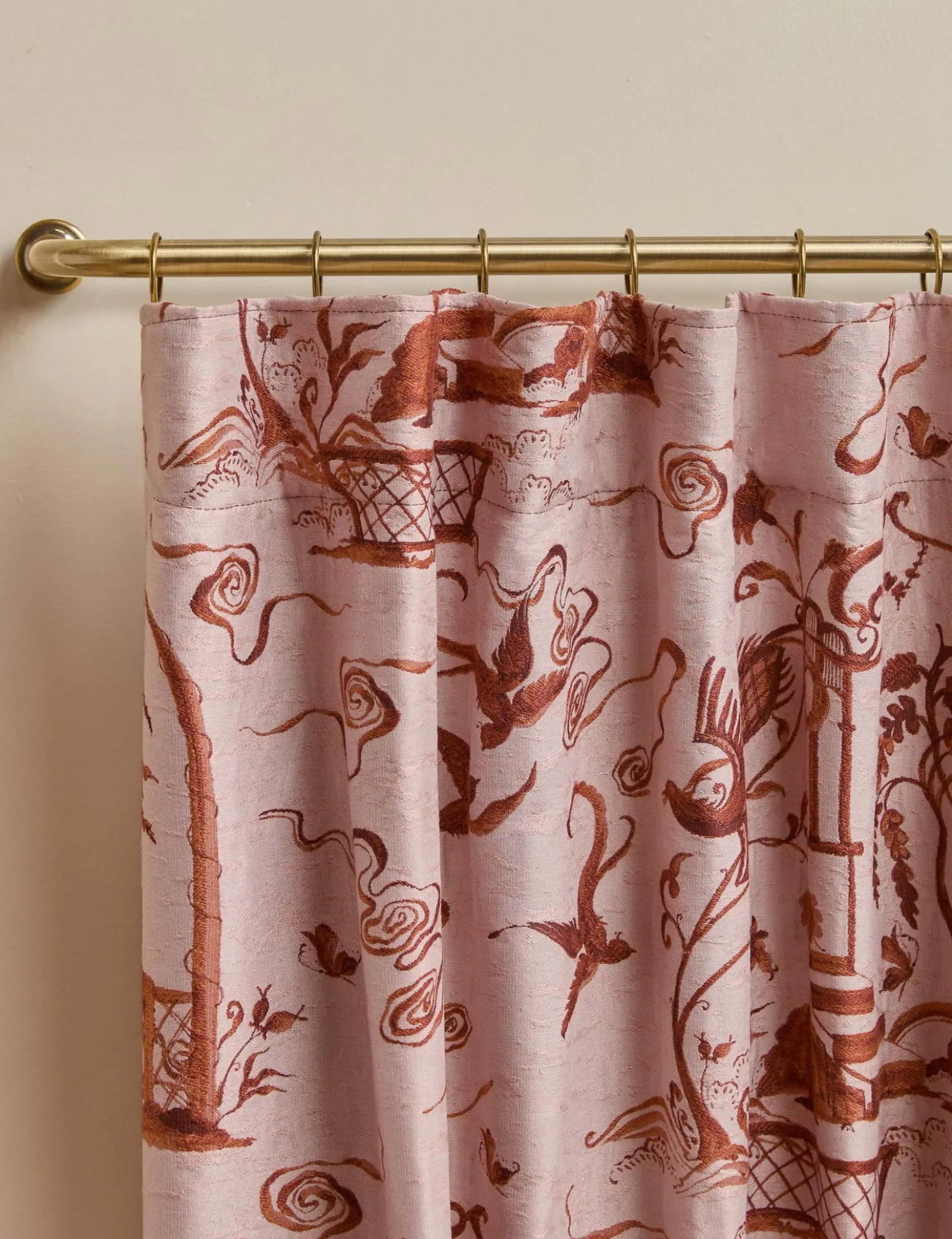 Misha Toile Curtain Panel