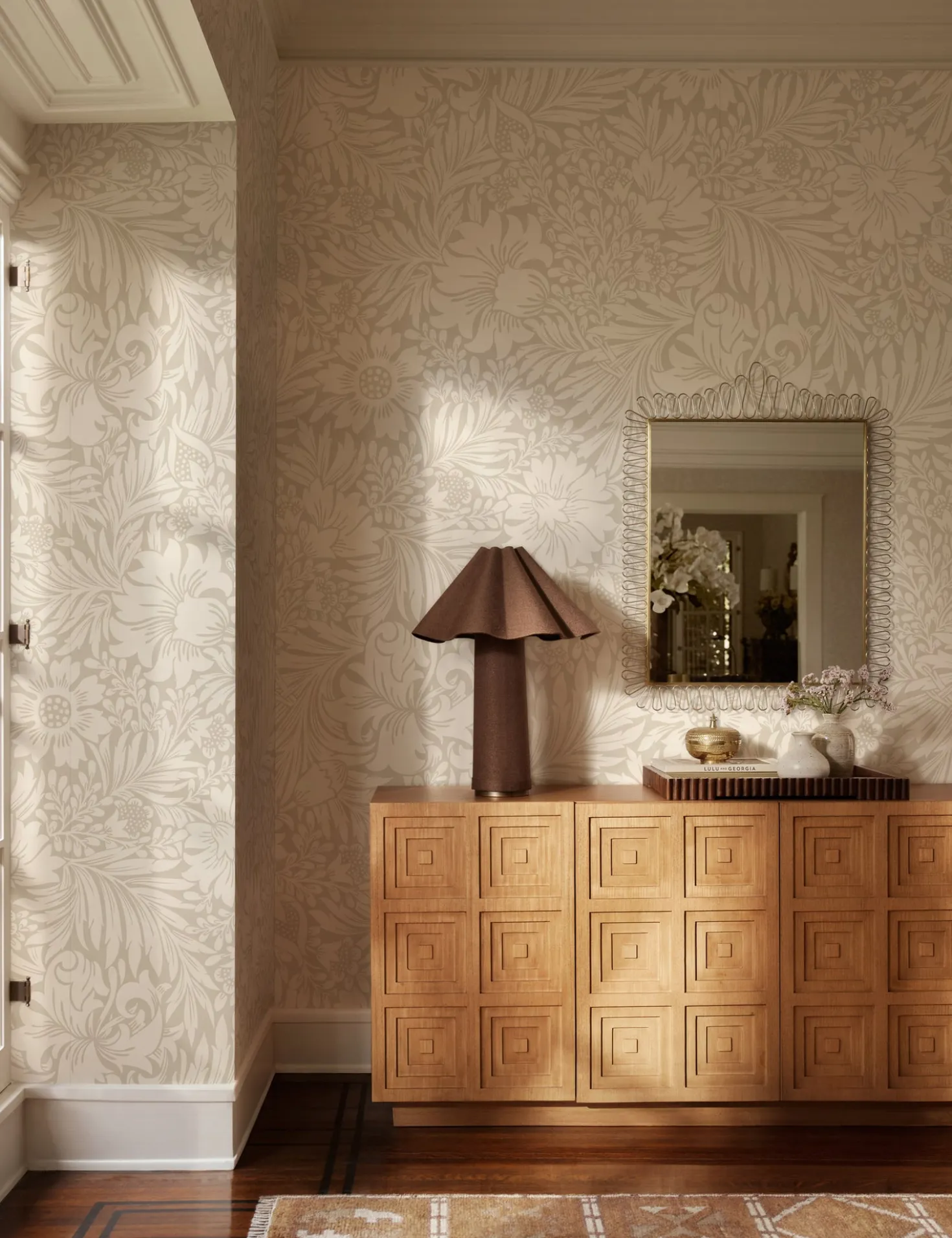 Modern Acanthus Peel + Stick Wallpaper by Erin & Ben Co.