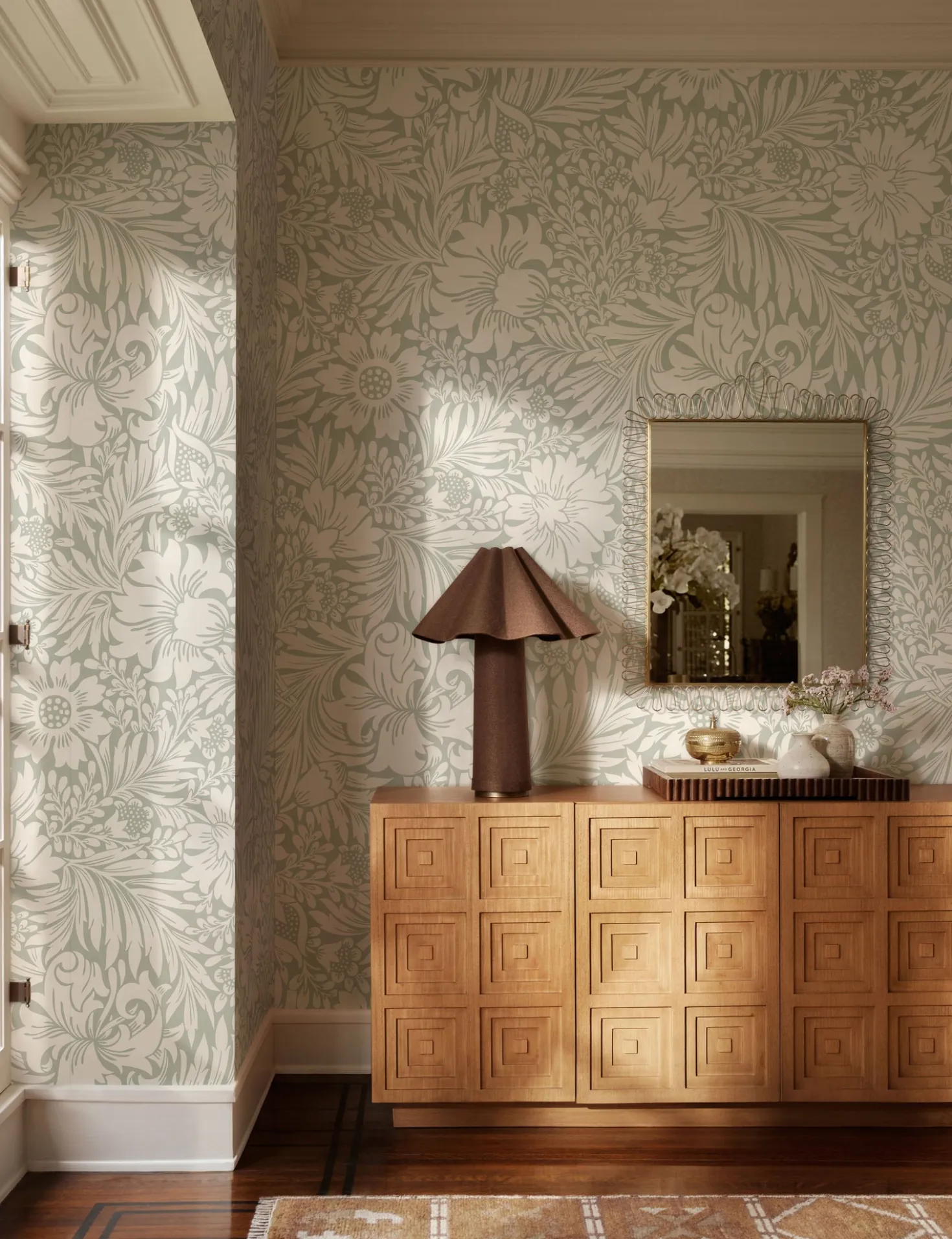 Modern Acanthus Peel + Stick Wallpaper by Erin & Ben Co.