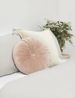 Monroe Velvet Round Pillow