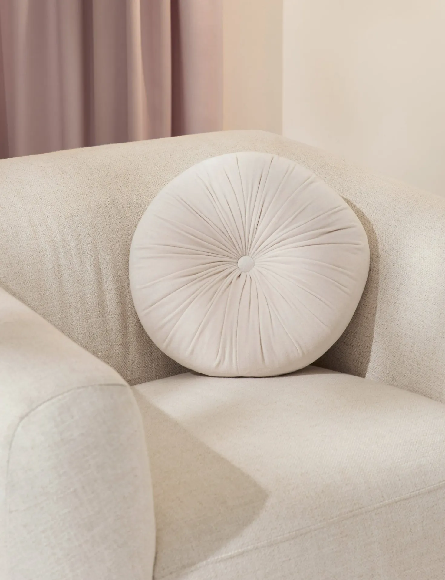 Monroe Velvet Round Pillow