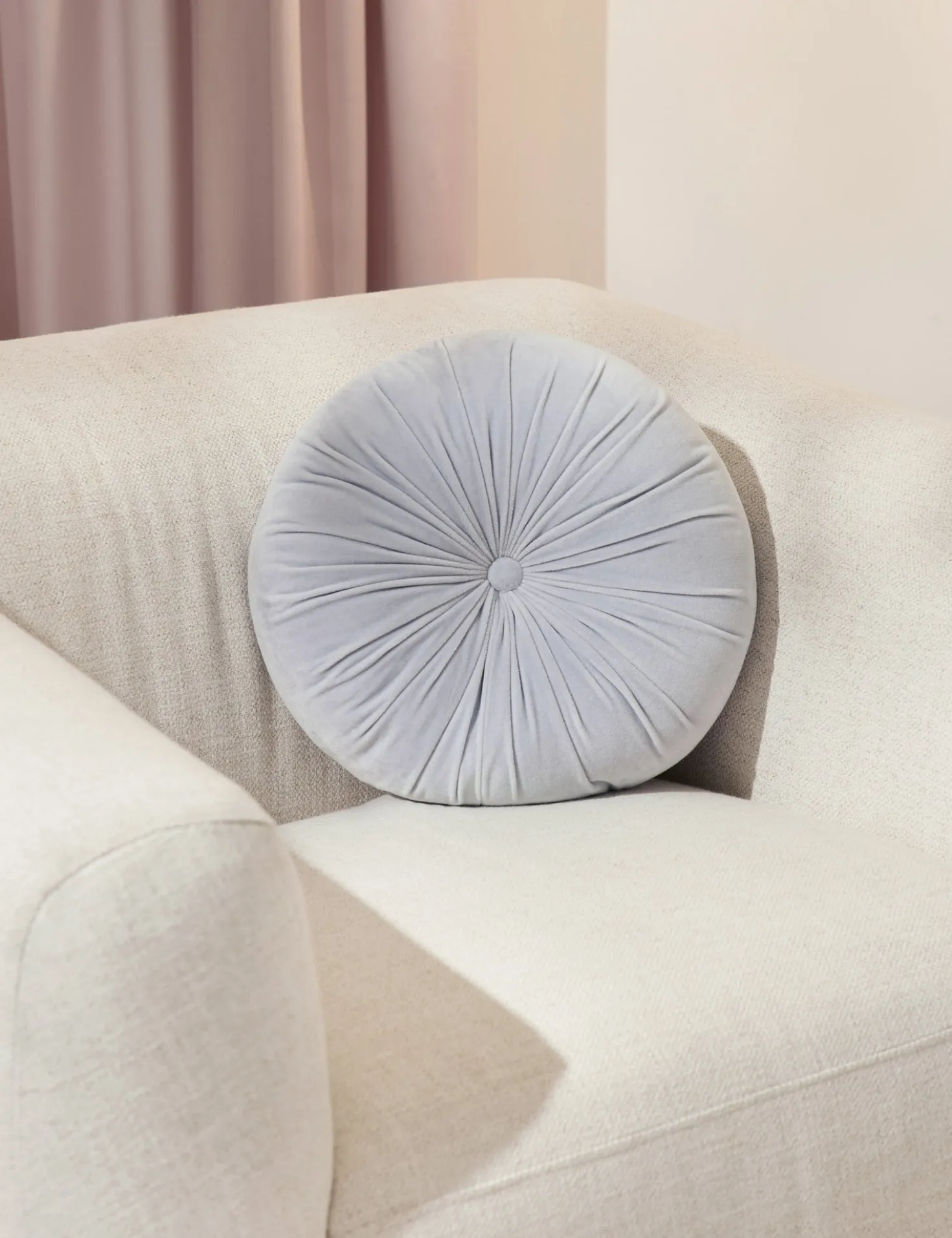 Monroe Velvet Round Pillow